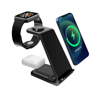 Υψηλής απόδοσης ασύρματη φόρτιση Qi Stand White 3 σε 1 Μαγνητική ασύρματη φορτιστή