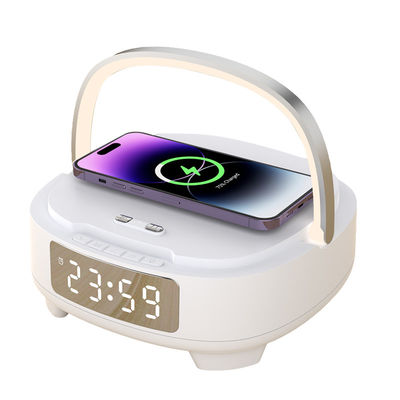 ABS Bluetooth ομιλητής Qi φορτιστή 4.2 έκδοση με ξυπνητήρι