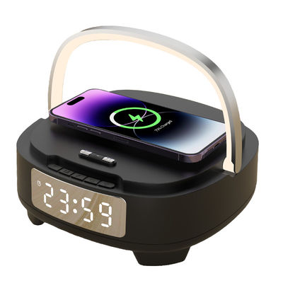 ABS Bluetooth ομιλητής Qi φορτιστή 4.2 έκδοση με ξυπνητήρι