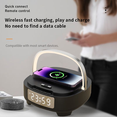 ABS Bluetooth ομιλητής Qi φορτιστή 4.2 έκδοση με ξυπνητήρι