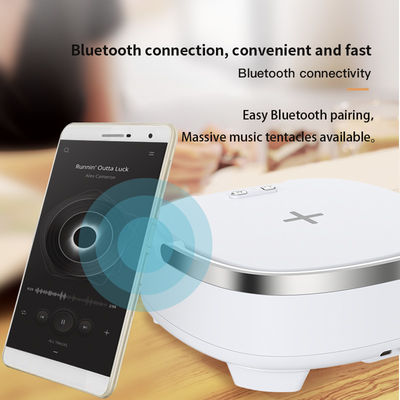 ABS Bluetooth ομιλητής Qi φορτιστή 4.2 έκδοση με ξυπνητήρι