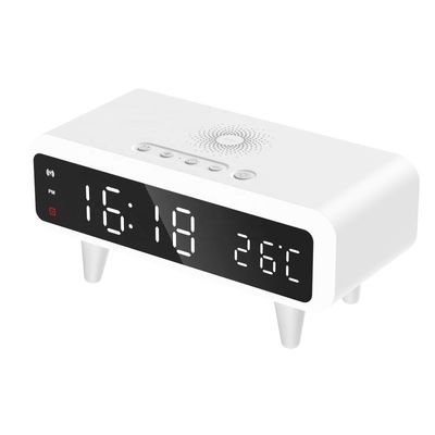 LED οθόνη Qi ασύρματο ξυπνητήρι, συμβατό Qi ενεργοποιημένο ασύρματο φορτιστή