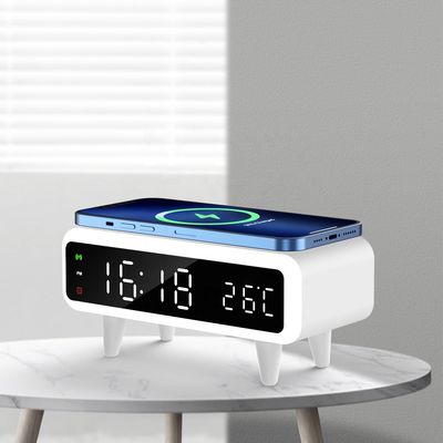 LED οθόνη Qi ασύρματο ξυπνητήρι, συμβατό Qi ενεργοποιημένο ασύρματο φορτιστή