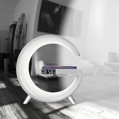 Πιστοποιημένο ROHS 4 σε 1 Bluetooth ομιλητής Qi φορτιστή 15W με φωτισμό τραπεζιού