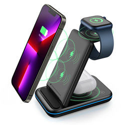 Ασύρματο σταθμό φόρτισης 15w για iPhone, κινητό τηλέφωνο Qi