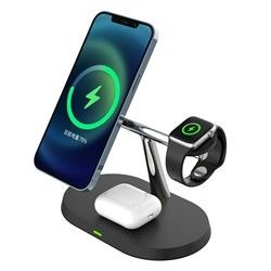 Oem Fast Qi Πολυλειτουργικό ασύρματο φορτιστή 3 σε 1 Χρήση ακουστικά