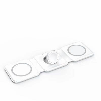 Μαγνητικό στέλεχος φόρτισης Samsung Qi, 3 σε 1 αναδιπλούμενη ασύρματη φορτιστή 15w