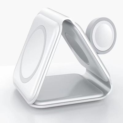 Μαγνητικό στέλεχος φόρτισης Samsung Qi, 3 σε 1 αναδιπλούμενη ασύρματη φορτιστή 15w