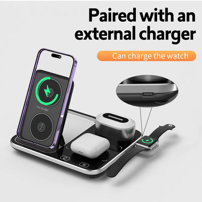 Αμυδρότητα Γρήγορη ασύρματη φόρτιση Qi Dock Stand 15W υψηλή απόδοση