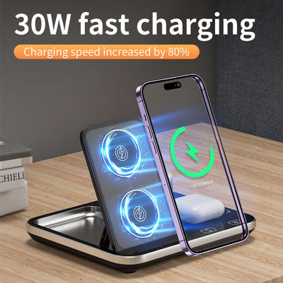Αμυδρότητα Γρήγορη ασύρματη φόρτιση Qi Dock Stand 15W υψηλή απόδοση